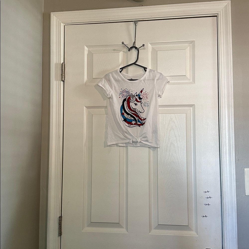 Kids Unicorn Graphic Tee - White